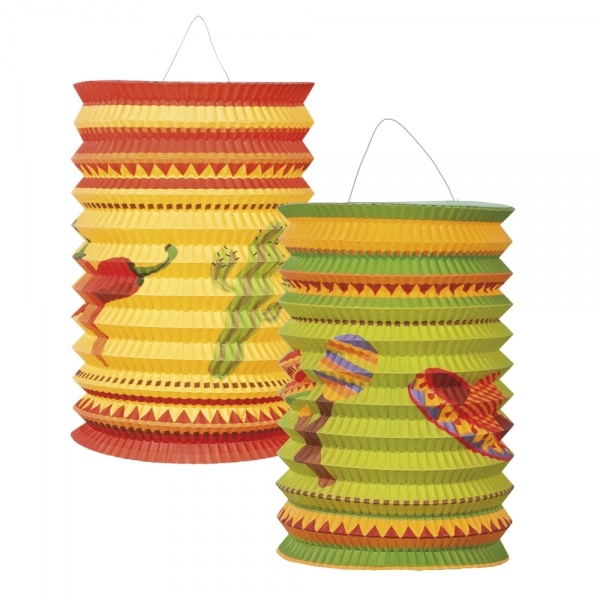 Laternenset Fiesta Mexicana, 2er Pack