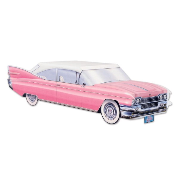 Party-Extra Tischdeko Pink Cadillac - 50er Jahre Rock + Roll Deko