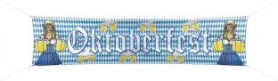 Stoff-Banner Oktoberfest, 180 cm breit, 40 cm hoch