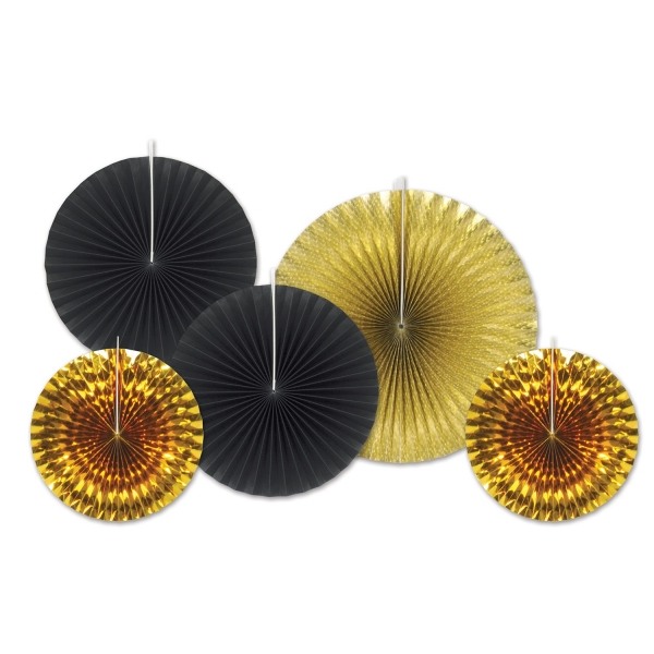 Dekofächer Set Golden Starlight, 5-teilig