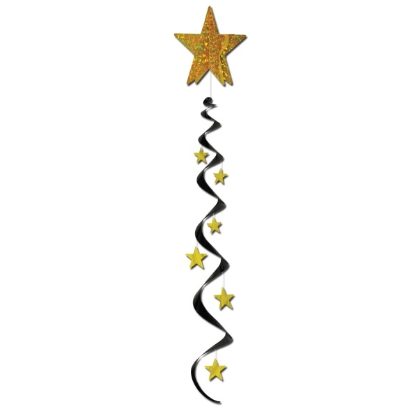 Jumbo Spiralhänger Golden Starlight - Glamour Deko