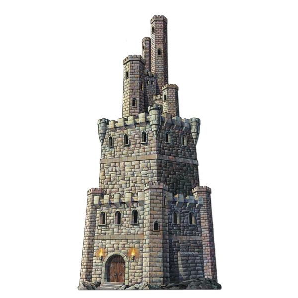 Riesen Cutout Ritterburg - Mittelalter Deko