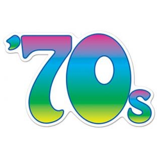 Party-Extra Cutout '70s - 70er Jahre Symbol Deko