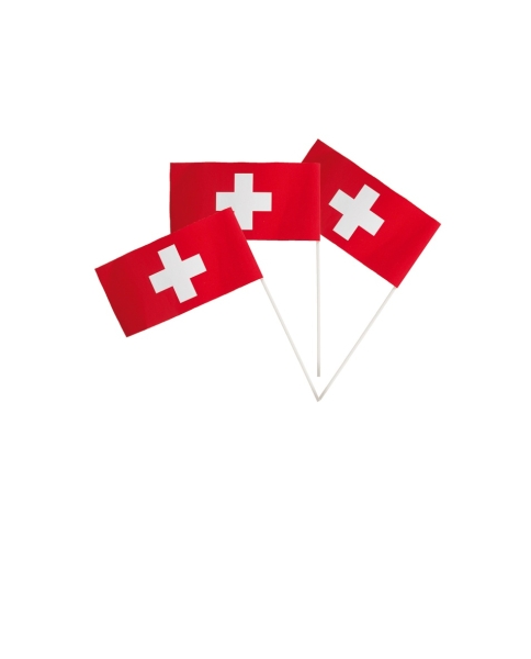 Papier-Fähnchen Schweiz - unglaublich günstig