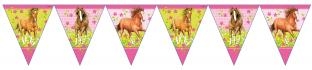 Wimpelkette Pferde-Party, 270 cm lang