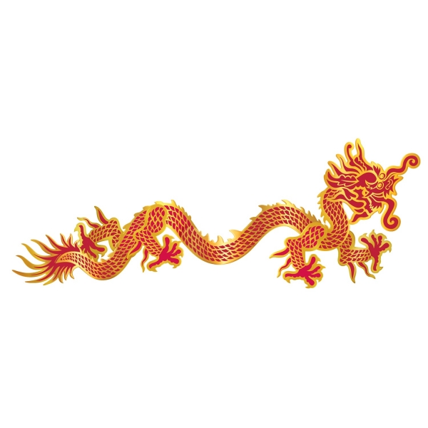 Folien-Cutout China Drache - Asiatische Deko