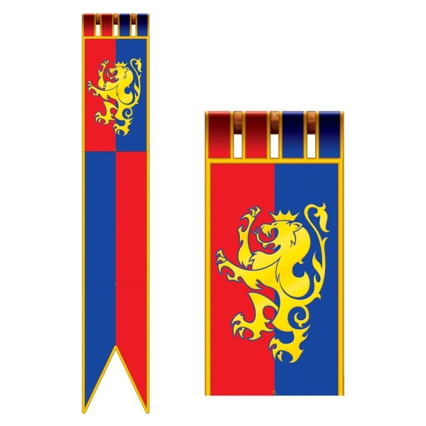 Riesen-Cutout Ritter Partybanner - Mittelalter Deko