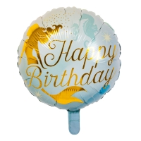 Folienballon Meerjungfrau Happy Birthday 45 cm