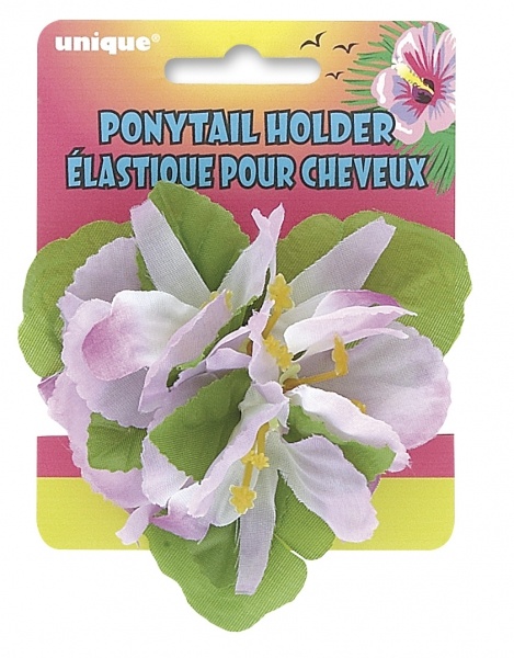 Zopfgummi mit Hawaii-Blüte