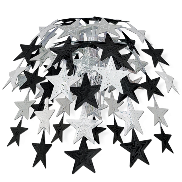 Party-Extra Große Hängekaskade Silver Starlight, 60 cm