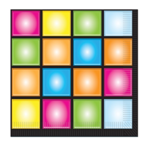 Party-Extra Servietten Disco Fever, 16er Pack