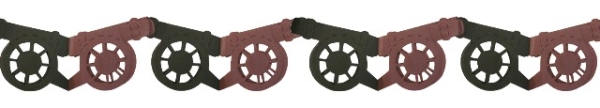 Girlande Kanone, 3 m lang