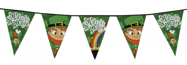 Party-Extra XL - Wimpelkette St. Patrick's Day, 8 Meter