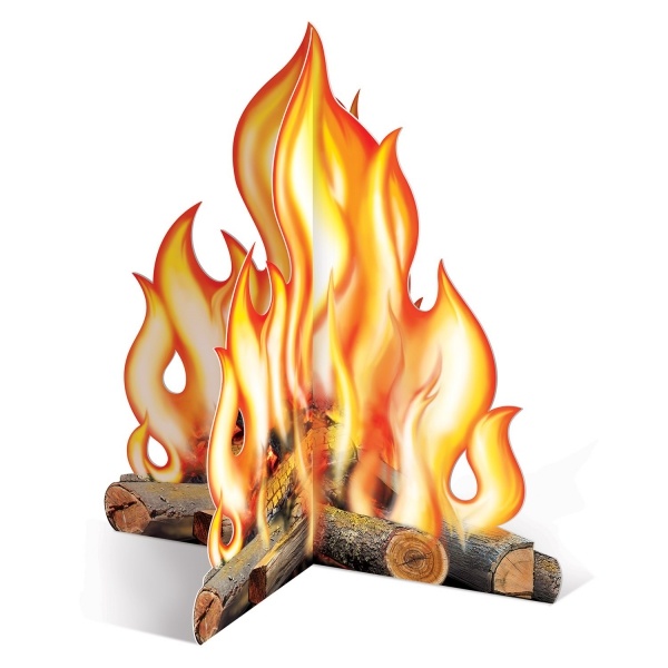 Tischdeko Lagerfeuer - Westernparty Deko