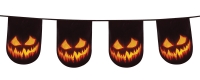 Flaggenkette Spooky Pumpkin, 6 Meter