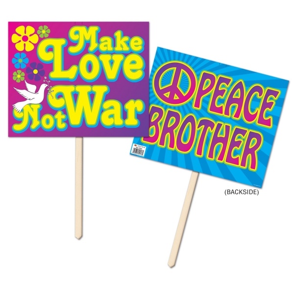 Party-Extra Hippie Friedensdemo-Plakat