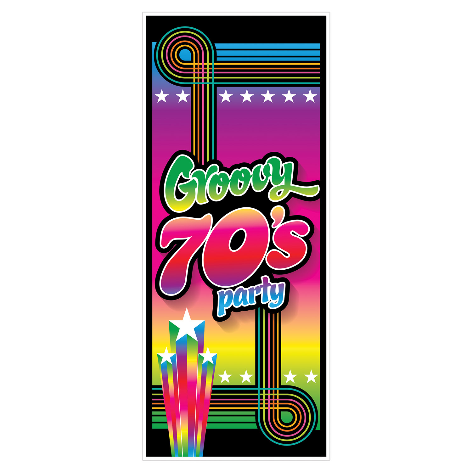 Tur Dekofolie Groovy 70er Jahre Party Party Extra