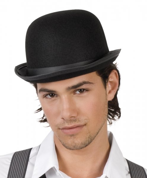 Party-Extra Filz-Melone - Klassische Kopfbedeckung für Gentlemen