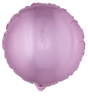 Folienballon rund, rosa, 45 cm groß