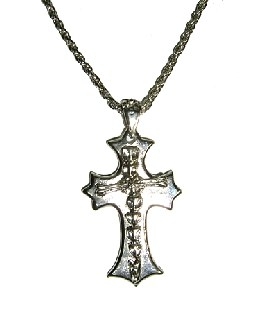 Halskette Kleines Kreuz, 60cm