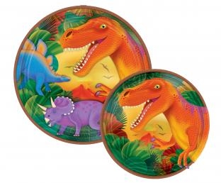 Pappteller Dinosaurier - Dino Tischdeko