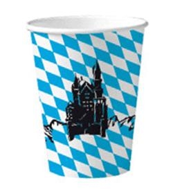 Pappbedher Neuschwanstein - Oktoberfest Tischdeko