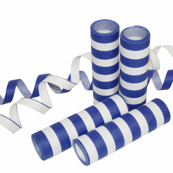 Luftschlangen blau-weiß - Maritime Deko