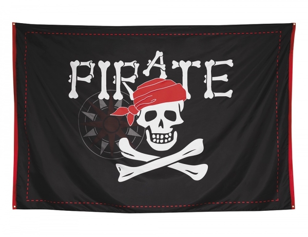XXL-Piratenbanner Jolly Roger, 200 x 300 cm groß