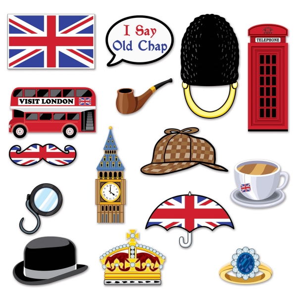 Very British Fotofun Cutout Set - England Deko