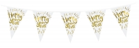 Wimpelkette Happy New Year, 4 Meter