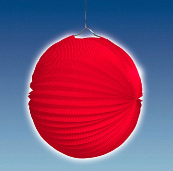 Party-Extra Lampion rot - luftig-leichte Hängedeklo