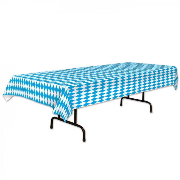 Plastik-Tischdecke Oktoberfest Bayerische Raute, 274 cm x 137 cm