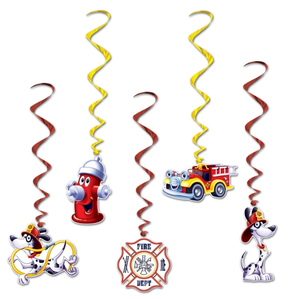 Spiralhänger Feuerwehr, 5er Pack