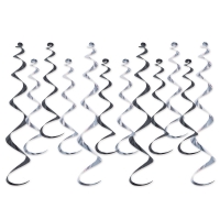 Maxipack Spiralhänger schwarz-silber, 12er Pack