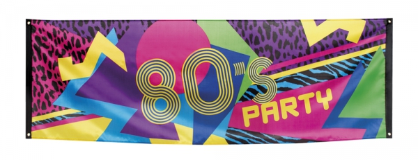 Mega-Partybanner 80er Jahre Party