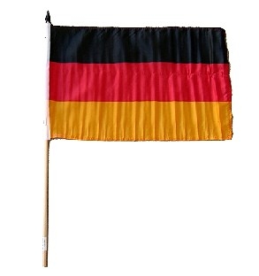 Deutschland-Fahne am Holzstab 30 x 45 cm