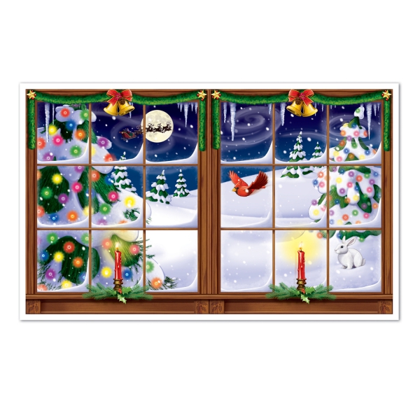 Dekofolie Winterliche Weihnachtsromantik, 70 cm x 155 cm groß