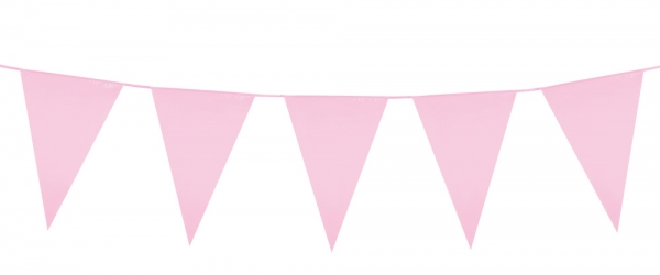 Mini-Wimpelkette Rosa