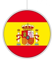 Cutout-Dekoschild Spanien, 28 cm Durchmesser