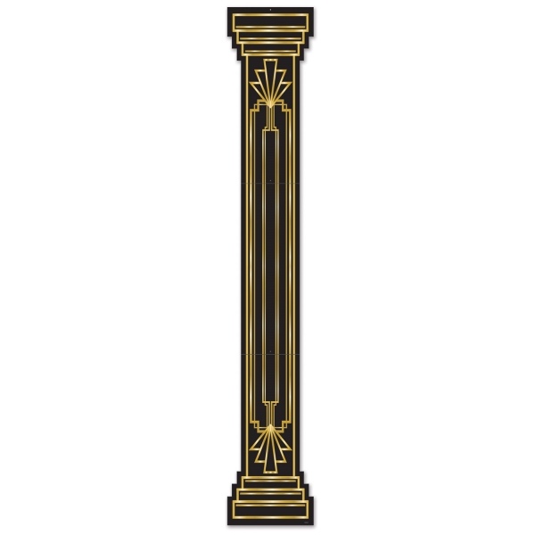 Riesen Cutout-Säule Goldene 20er, 180 cm