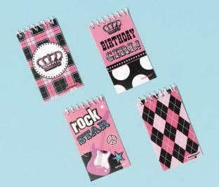 Notizblöcke Rockstar Girl, 12er Pack