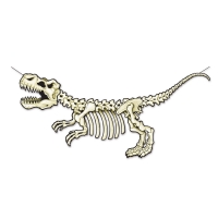 T-Rex Fossil-Wanddeko, 152 x 72 cm