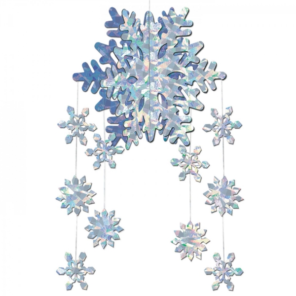 3D Schneeflocken Mobile, 55cm