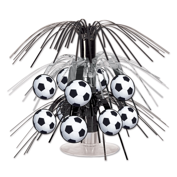 Party-Extra Mini-Tischkaskade Fußball, 19 cm - Fußballparty Deko