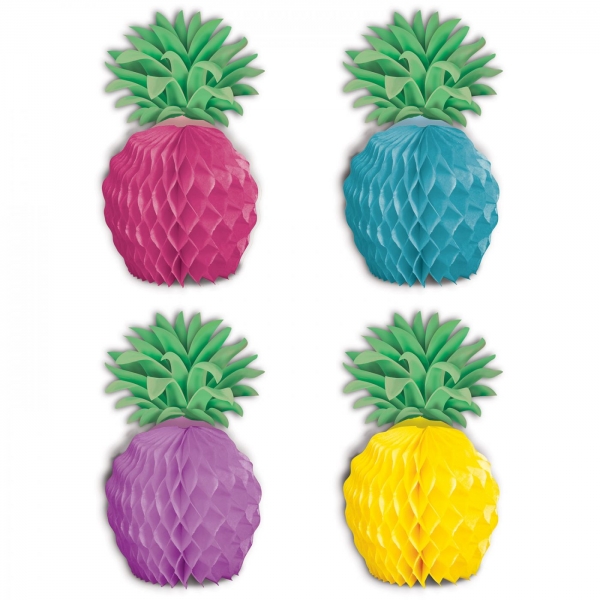 Tischdeko-Set Ananas - Beachparty Hawaii Deko